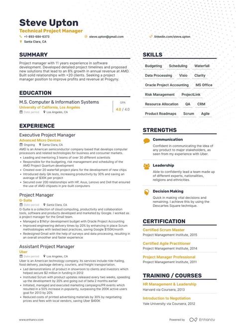 project manager resume examples  ultimate  guide