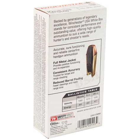 winchester target mm auto gr fmj handgun ammo  rounds