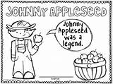 Johnny Appleseed Coloring Booklet Pages Apple Draw Visit Write Read Activities Teacherspayteachers sketch template