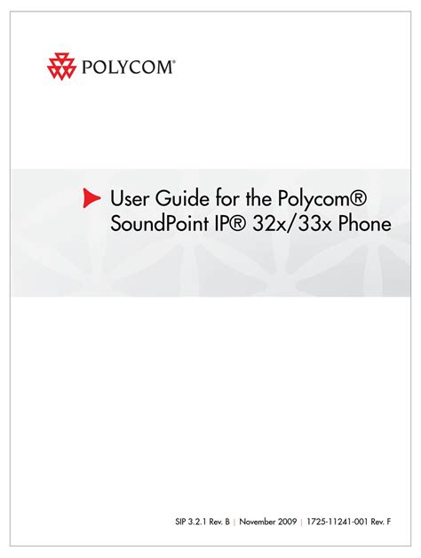 polycom soundpoint ip  user manual   manualslib