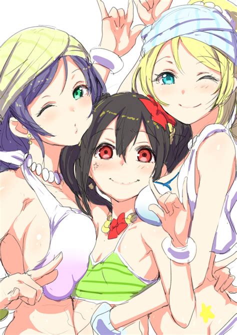 Toujou Nozomi Yazawa Nico And Ayase Eli Love Live And