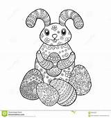 Coniglio Coniglietto Coloritura Pasqua Bunny Coloring sketch template