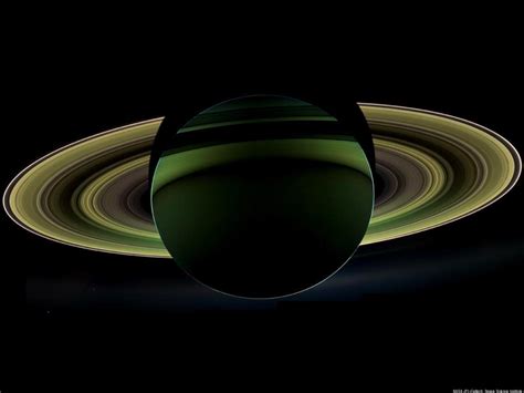 cassini saturn photo  nasa space probe snaps spectacular image  ringed planet photo