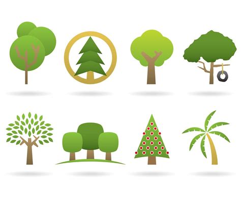 tree logos vector art graphics freevectorcom
