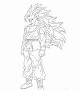 Goku Ssj3 Gohan Fase Colorearr sketch template