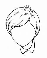Coloring Hairstyle Pages Kids Preschool Children Body Print Printable Face Worksheets sketch template