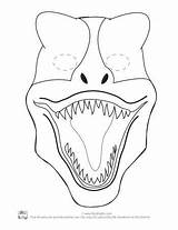 Dinosaur Dinosaurier Maske Ausdrucken Masken Coloring sketch template