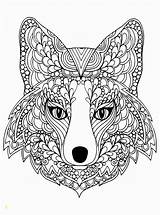 Fox Mandala Beutiful sketch template
