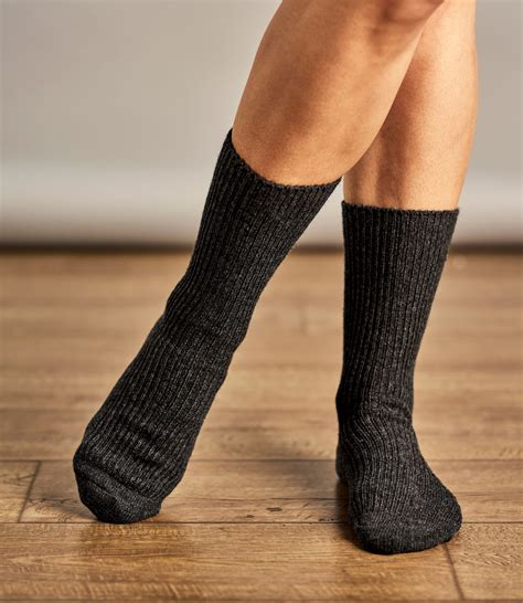 Charcoal Womens Cashmere And Merino Socks Woolovers Us