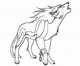 Coloring Wolf Pages Winged Female Template sketch template