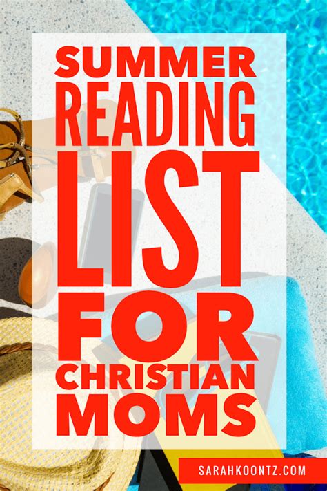 summer reading list for christian moms free printable