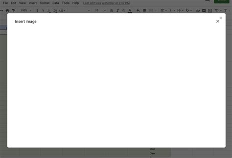 google sheets image insert blank docs editors community