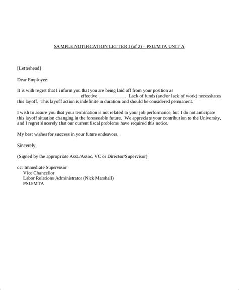 letter  employment notice  cover letter gambaran