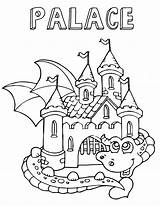 Palace Coloring Pages Palace3 sketch template