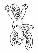 Simpsons Kolorowanka Abuelo Simpsonowie Kolorowanki Velo Wrotki Wydruku Dziadek Abe Deskorolka Grandpa Grampa Hellokids Pegar Recortar Pianetabambini Bicicleta Malowanki Malvorlage sketch template