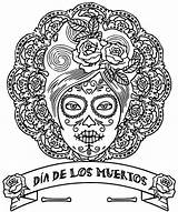Muertos Morts Coloriages sketch template