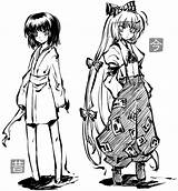 Mokou Fujiwara Touhou Pt1 Hourai Animations Victim Comparison Past Touhouwiki sketch template