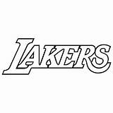 Lakers Decals Font Kobe Colouring Piratevinyldecals sketch template