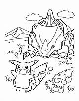 Kleurplaten Coloring Rhyhorn Kleurplaat Ausmalbild Malvorlagen Glumanda Pikachu Malvorlage Coloriages Animaatjes Gifsanimes Ausdrucken Animes sketch template