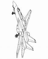 Tomcat Fighter sketch template