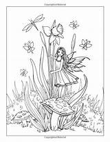 Coloring Pages Fairy Adult Fairies Flower Molly Harrison Para Colorear Hadas Printable Fantasy Color Blank Sheets Faerie Kids Craft sketch template