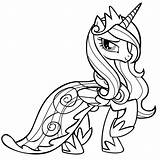 Pony Little Coloring Pages Queen Chrysalis Print Getcolorings sketch template