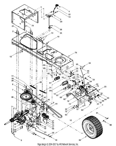 mtd auh  parts diagram  drive system