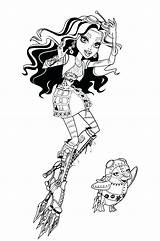 Monster High Coloring Pages Robecca Pets Steam Getcolorings Searches Recent sketch template