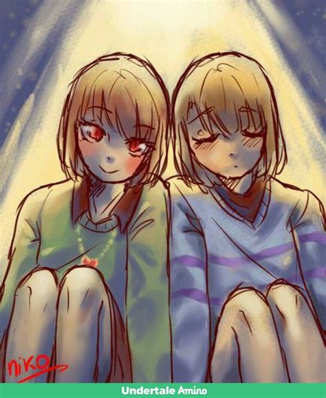 Pin On Charisk Chara X Frisk Undertale