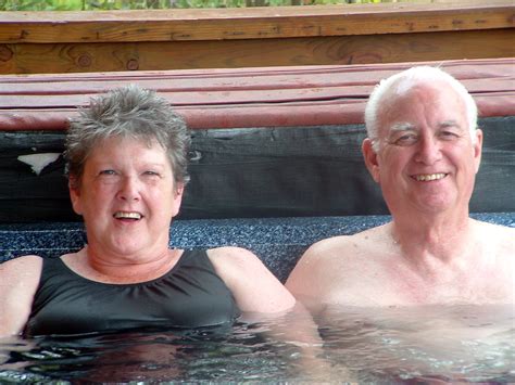 Hot Tub Mom And Dad In The Hot Tub On Our Deck At The Cabi… Flickr