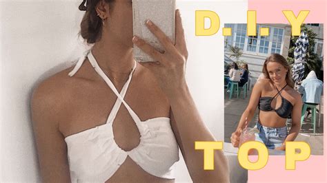 Easy Diy Cropped Halter Top ⭐️ No Patterns Youtube