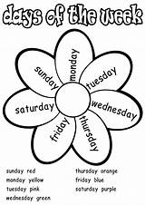 Days Week Worksheets Worksheet Coloring Activity Via Info sketch template