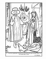 Arnolfini Eyck sketch template