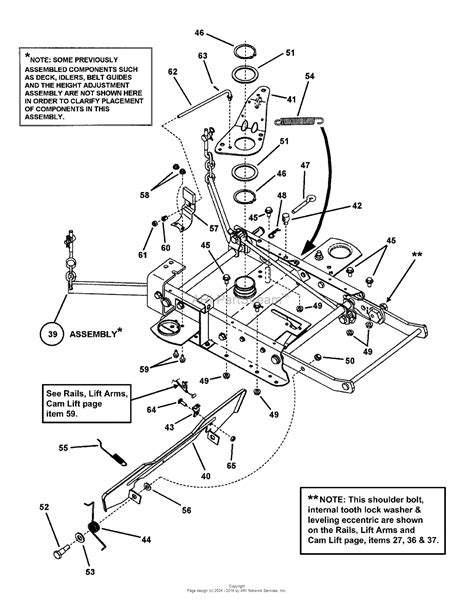 snapper bve    hp rear engine rider series  parts diagram   mower deck