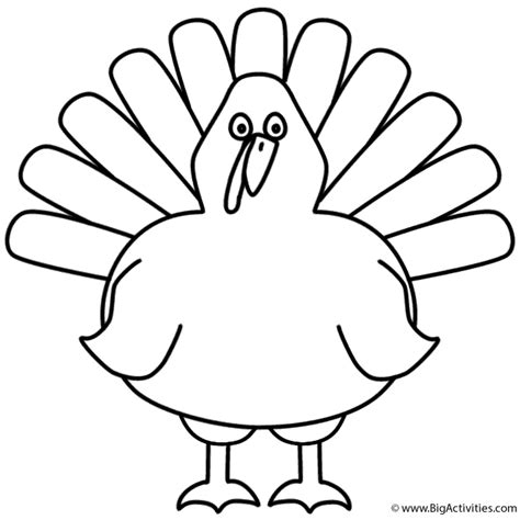 turkey coloring page thanksgiving