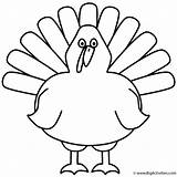 Thanksgiving Turkey Coloring Pages Color Pilgrim Outline Drawing Cartoon Preschool Hat Kids Print Clipart Easy Tom Turkeys Template Body Small sketch template