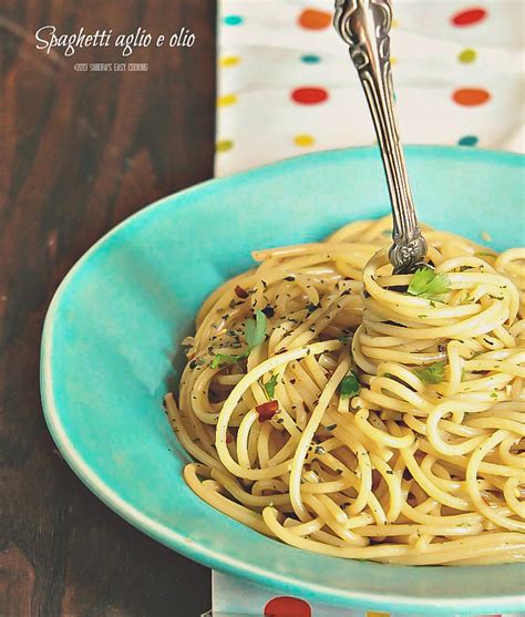 spaghetti aglio  olio sandras easy cooking