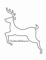 Reindeer Freestencilgallery Xmas sketch template
