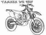 Kleurplaat Crossmotor Motorbike Ausmalbilder Motos Yz250f Wr450f Bezoeken Coloriages sketch template