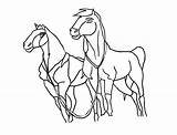 Spirit Coloring Pages Stallion Rain Cimarron Horse Foal Color Drawing Line Print Becuo Getdrawings Getcolorings Printable Library Clipart sketch template