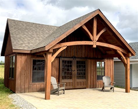 14x24 Patriot W Pavilion Ns Display Only Amish Mike Amish Sheds
