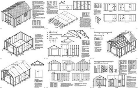 shed plans shed blueprints storage shed plans