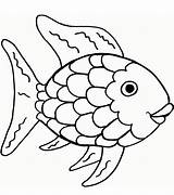 Fish Rainbow Coloring Coloringonly Printable Source sketch template