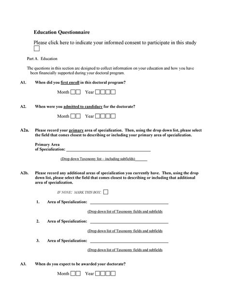 questionnaire templates word template lab