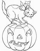 Kot Kolorowanki Bestcoloringpagesforkids Halloweenowy Colouring Dzieci sketch template