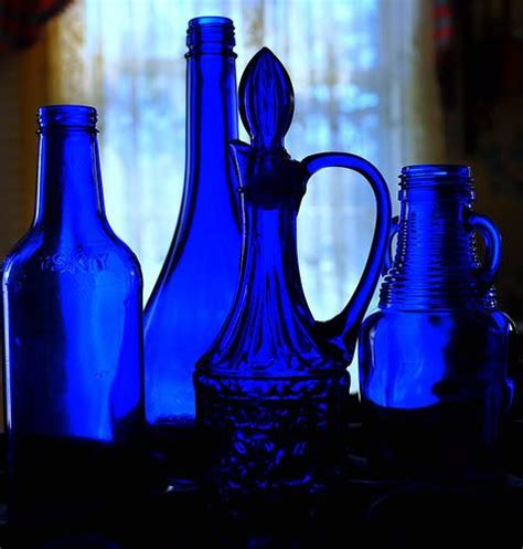 photograph   day blue glass blue glassware blue glass blue bottle