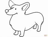 Corgi Coloring Pages Funny Printable Dog Welsh Pembroke Kids Supercoloring Categories sketch template