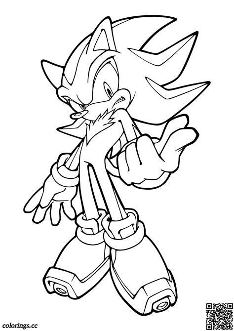 sonic shadow coloring pages super hedgehog drawing colouring printable