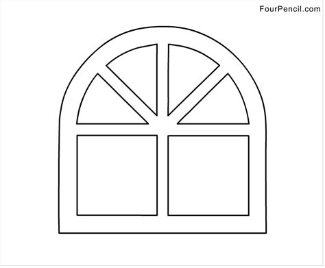 coloring page window  objects printable coloring pages