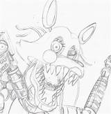 Mangle Coloring Pages Nightmare Deviantart Naf Demo Sunday Freddy Chica Sketch Angle Favourites Add Gif Popular Template sketch template